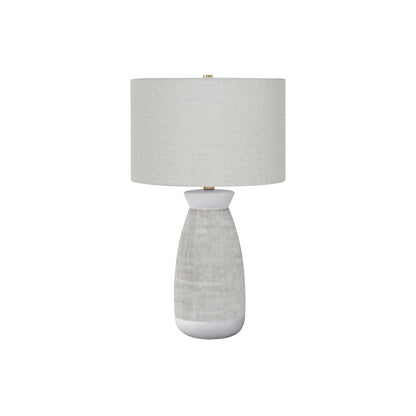 Lighting, 27"H, Table Lamp, Grey Ceramic, Grey Shade, Contemporary