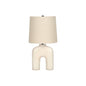 Lighting, 25"H, Table Lamp, Cream Resin, Beige Shade, Modern