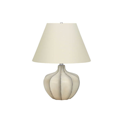 Lighting, 21"H, Table Lamp, Cream Resin, Ivory / Cream Shade, Transitional