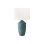 25"H, Table Lamp, Green Concrete, Ivory / Cream Shade, Contemporary, Modern