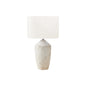25"H, Table Lamp, Ivory Concrete, Ivory / Cream Shade, Contemporary, Modern