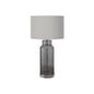 Lighting, 28"H, Table Lamp, Grey Glass, Grey Shade, Contemporary, Modern