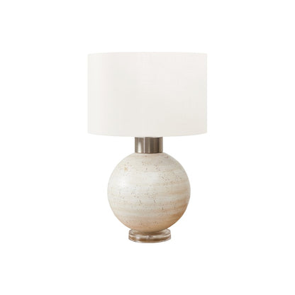 Lighting, Table Lamp, 27"H, Beige Resin, Ivory / Cream Shade, Contemporary