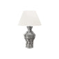 28"H, Table Lamp, Grey Resin, Ivory / Cream Shade, Contemporary, Modern