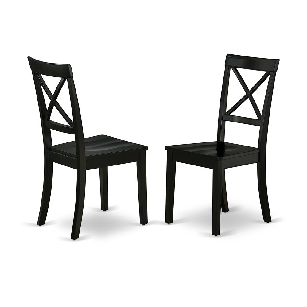 Dining Chair Black, BOC-BLK-W (set of 2)