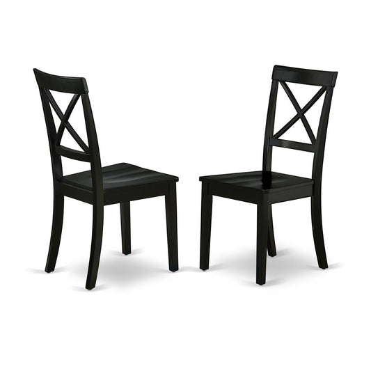 Dining Chair Black, BOC-BLK-W (set of 2)