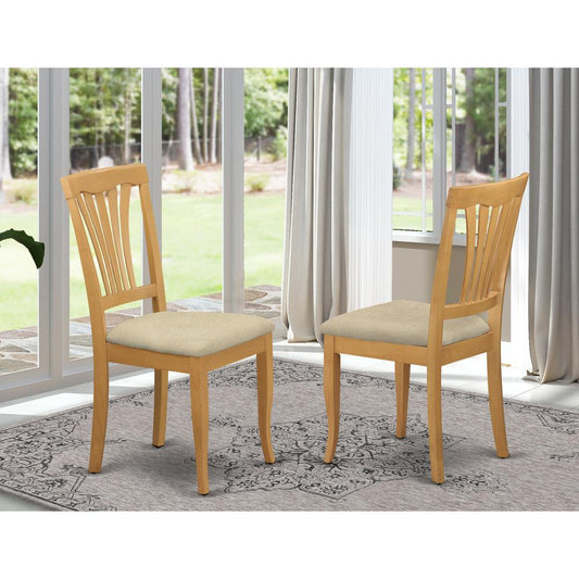 AVC-OAK-C Avon Chair With Cushion Seat - Oak Finish