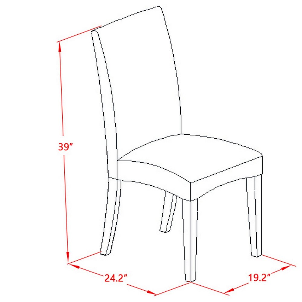 Dining Chair Black, DRP1T24