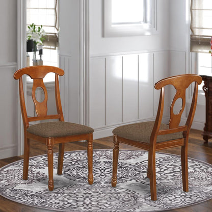 NAC-SBR-C Napoleon styled kitchen chair with Fabric seat
