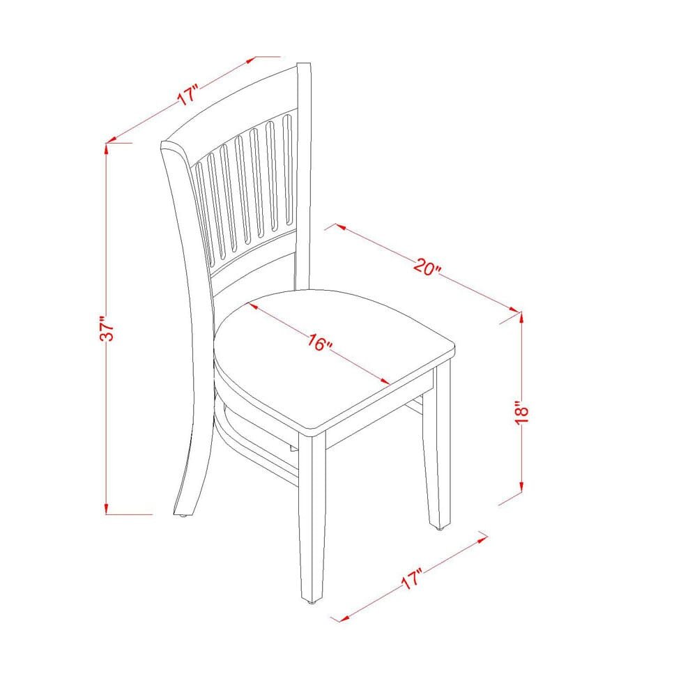 Dining Chair Oak, VAC-LWH-W