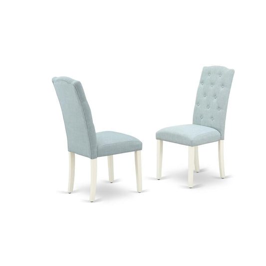 Dining Chair Linen White, CEP2T15
