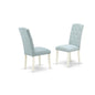 Dining Chair Linen White, CEP2T15