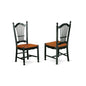 Dining Chair Black & Cherry, DOC-BCH-W