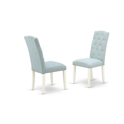 Dining Chair Linen White, CEP2T15