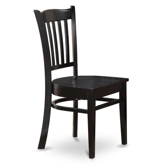 Groton  Dining  Chair  With  Wood  Seat  In  Black  Finish,  Set  of  2