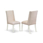 Dining Chair Linen White, FLP2T01