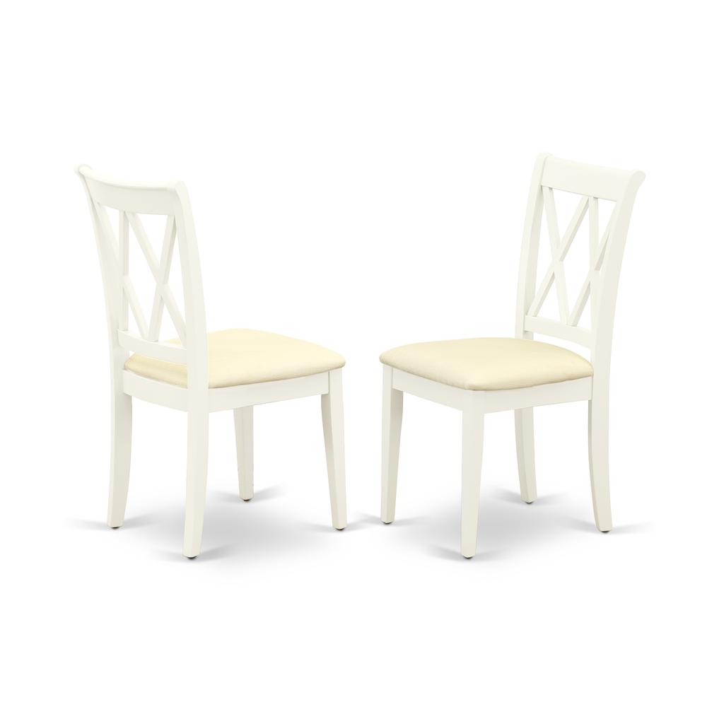 Dining Chair Linen White, CLC-LWH-C
