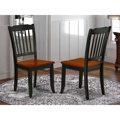 Dining Chair Black & Cherry, DAC-BCH-W