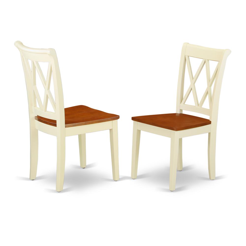 Dining Chair Buttermilk & Cherry, CLC-BMK-W