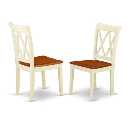 Dining Chair Buttermilk & Cherry, CLC-BMK-W