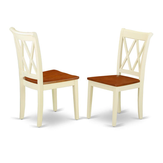 Dining Chair Buttermilk & Cherry, CLC-BMK-W