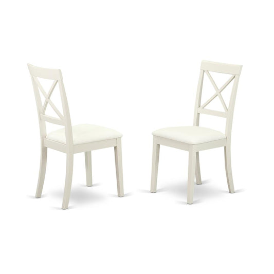 Dining Chair Linen White, BOC-WHI-LC