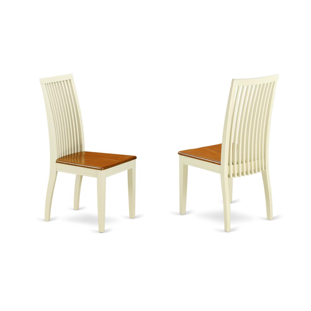 Dining Chair Buttermilk & Cherry, IPC-BMK-W