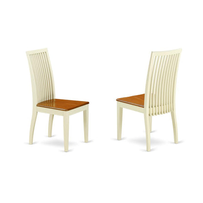 Dining Chair Buttermilk & Cherry, IPC-BMK-W