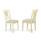 PVC-WHI-C Plainville Chair for dining room Cushioned Seat - Buttermilk