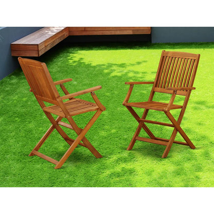 Wooden Patio Chair Natural Oil, BCMCANA