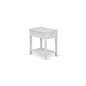 East West Furniture DE-05-ET Modern Wood Night Stand with 1 Mid Century Modern Drawers, Stable and Sturdy Constructed - White Finish