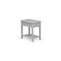 East West Furniture DE-14-ET Wood Night Stand for Bedroom with 1 Wooden Drawer, Stable and Sturdy Constructed - Urban Gray Finish