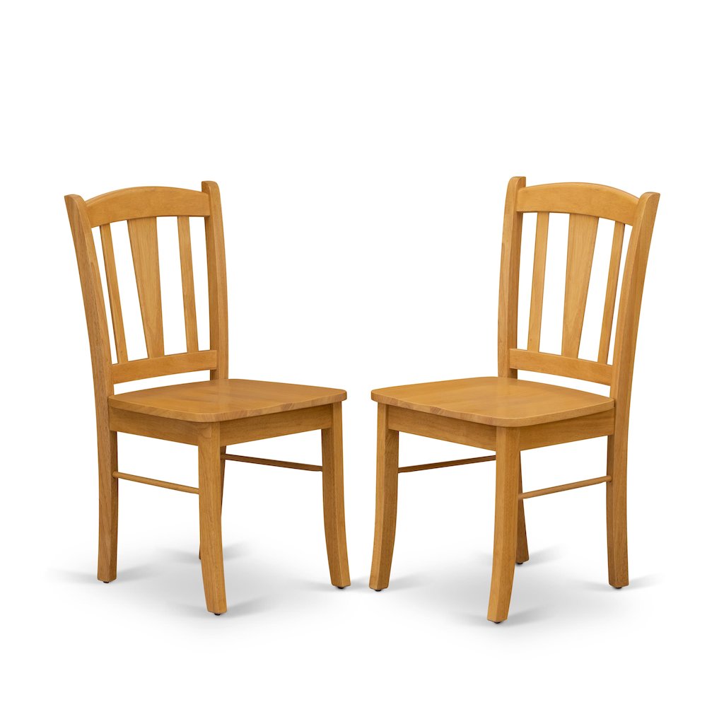 Dublin Dining room Chair with Wood Seat, Set of 2