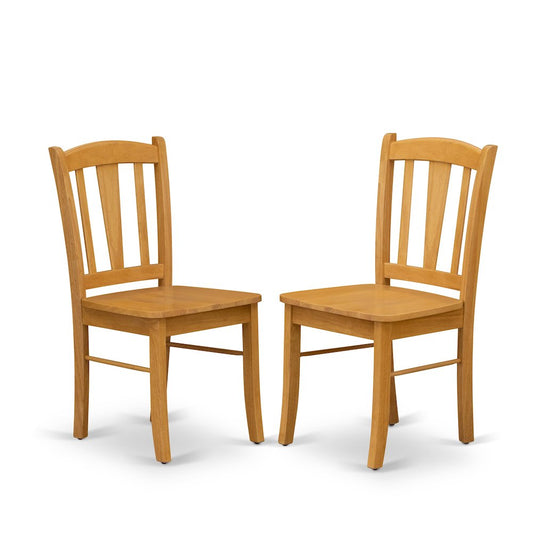 Dublin Dining room Chair with Wood Seat, Set of 2