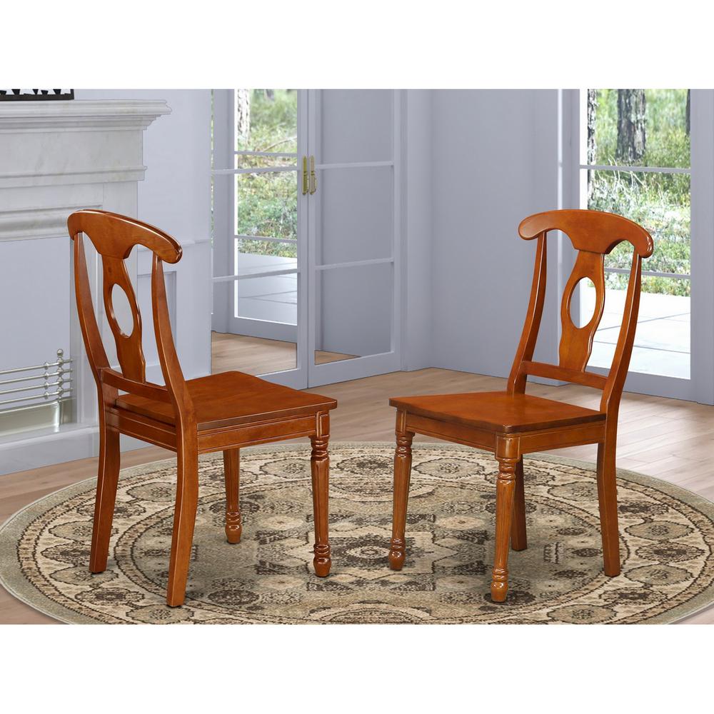 Napoleon  styled  chair  with  wood  seat,  Set  of  2