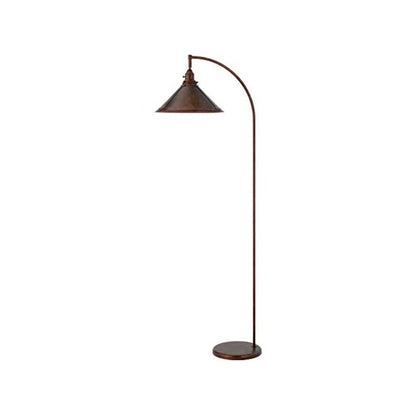 60W Downbridge Adjustable Metal Floor Lamp With Mica Shade