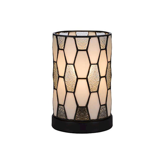 40W Metal/Resin Tiffany Accent Lamp With Inline Switch