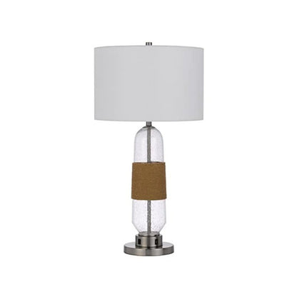 150W 3 Way Everett Bubbled Glass Table Lamp