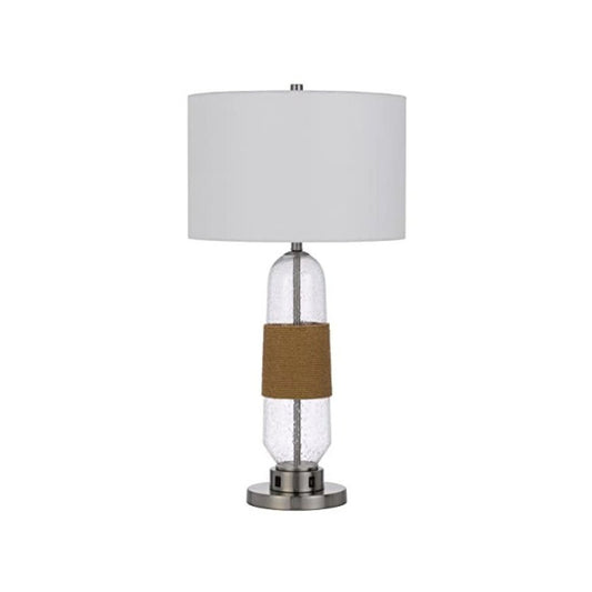150W 3 Way Everett Bubbled Glass Table Lamp