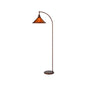 60W Downbridge Adjustable Metal Floor Lamp With Mica Shade