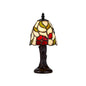 40W Metal/Resin Tiffany Accent Lamp With Inline Switch