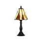 40W Metal/Resin Tiffany Accent Lamp With Inline Switch