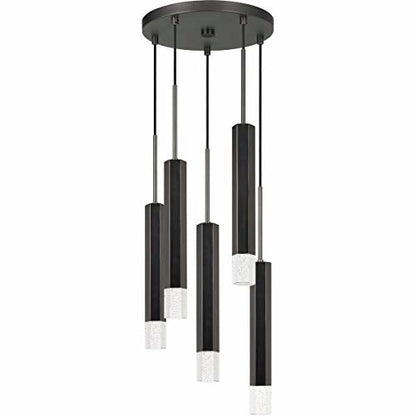Troy Integrated Led Dimmable Hexagon Aluminum Casted 5 Lights Pendant