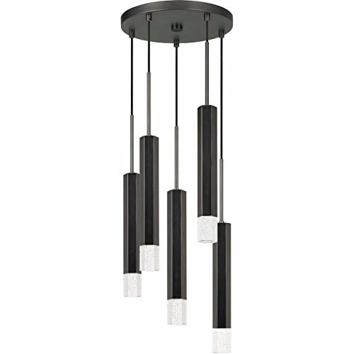Troy Integrated Led Dimmable Hexagon Aluminum Casted 5 Lights Pendant