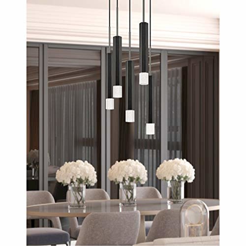 Troy Integrated Led Dimmable Hexagon Aluminum Casted 5 Lights Pendant