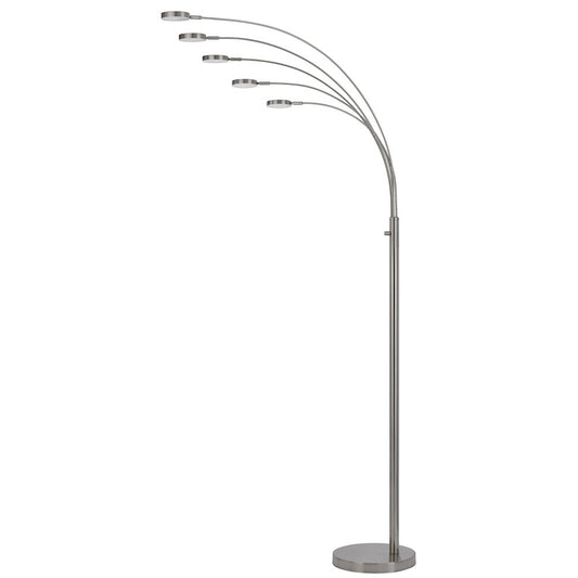 Malibu Intergrated Led 8W X 5 Metal Arc Floor Lamp