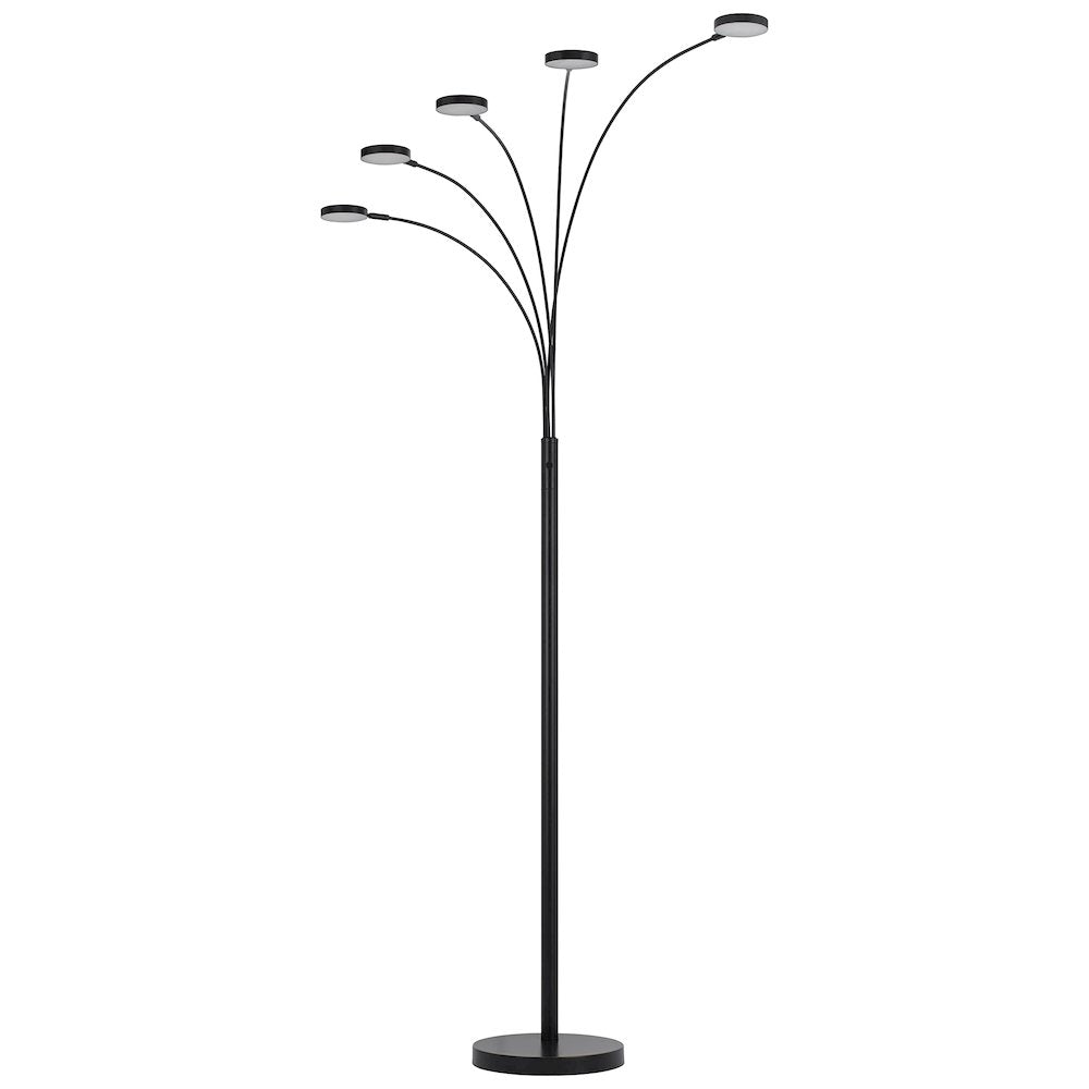 Malibu Intergrated Led 8W X 5 Metal Arc Floor Lamp