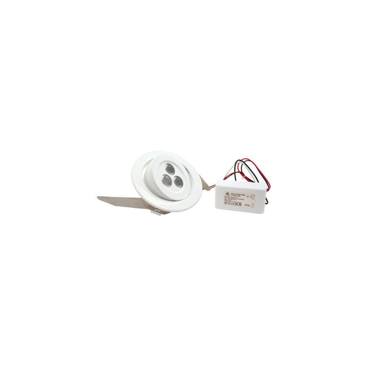 9W LED recess light , driver included Black
