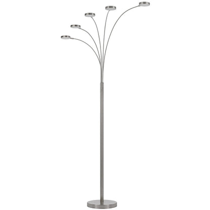 Malibu Intergrated Led 8W X 5 Metal Arc Floor Lamp
