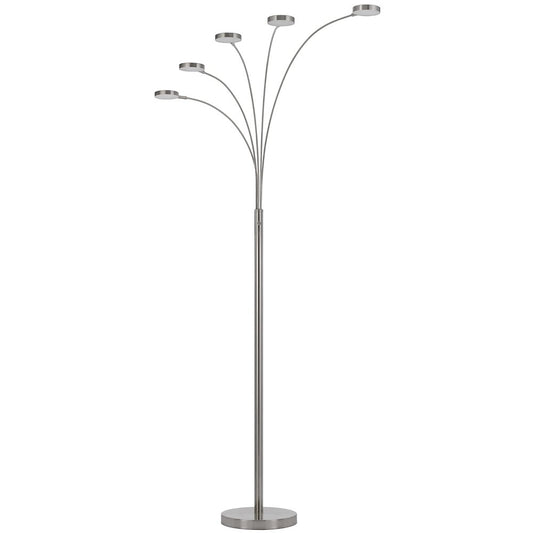 Malibu Intergrated Led 8W X 5 Metal Arc Floor Lamp